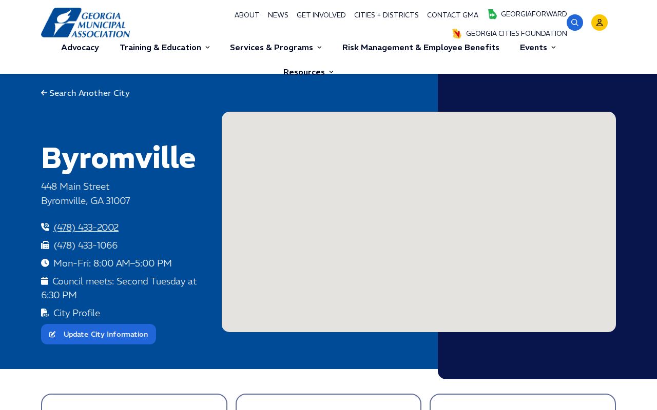 Byromville warrant records municipal contact profile