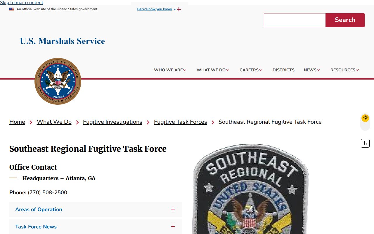 Federal fugitive task force context for Dooly County most wanted information